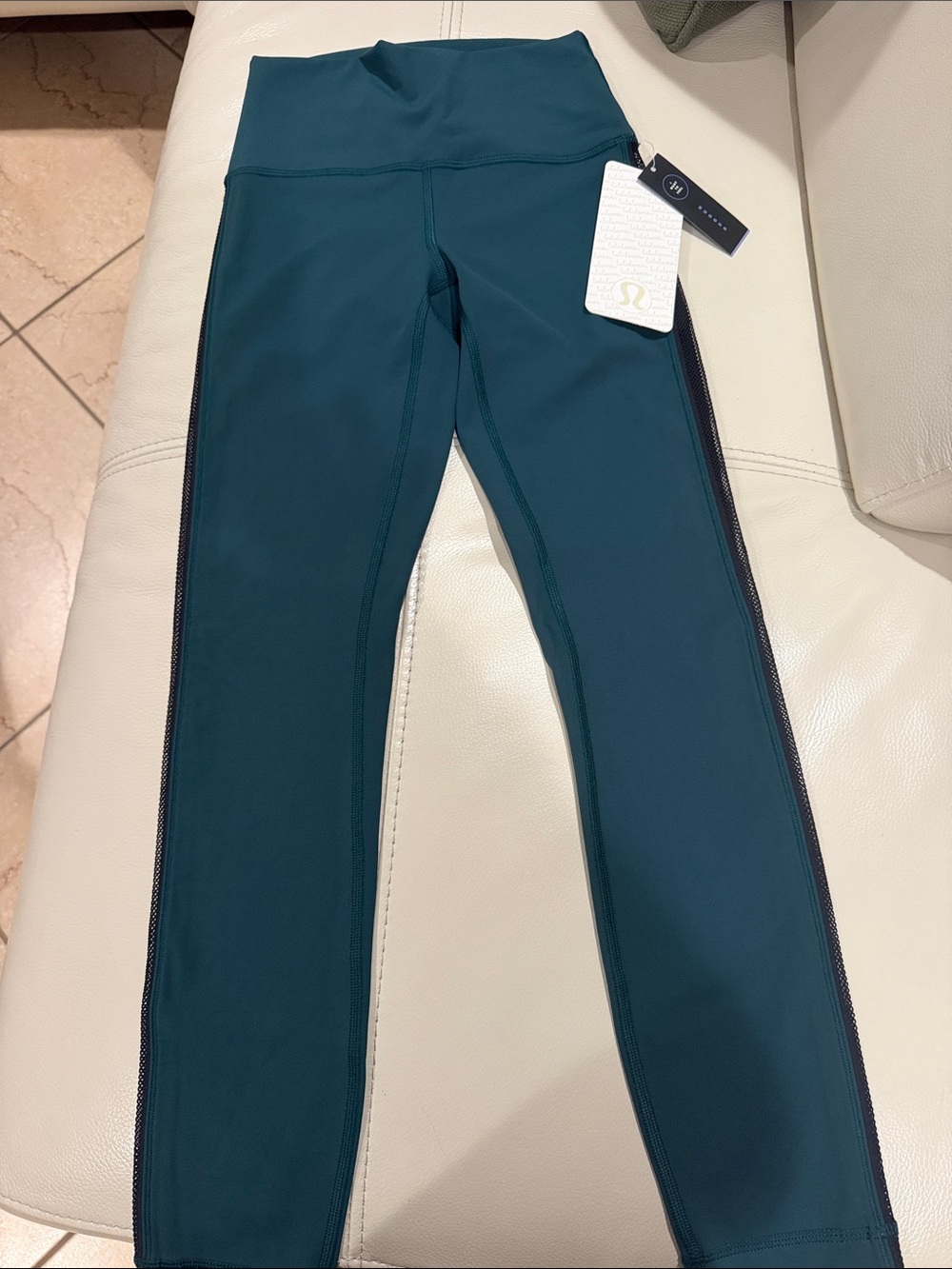 lululemon athletica Girls' Teal/Deep Teal Athletic Leggings